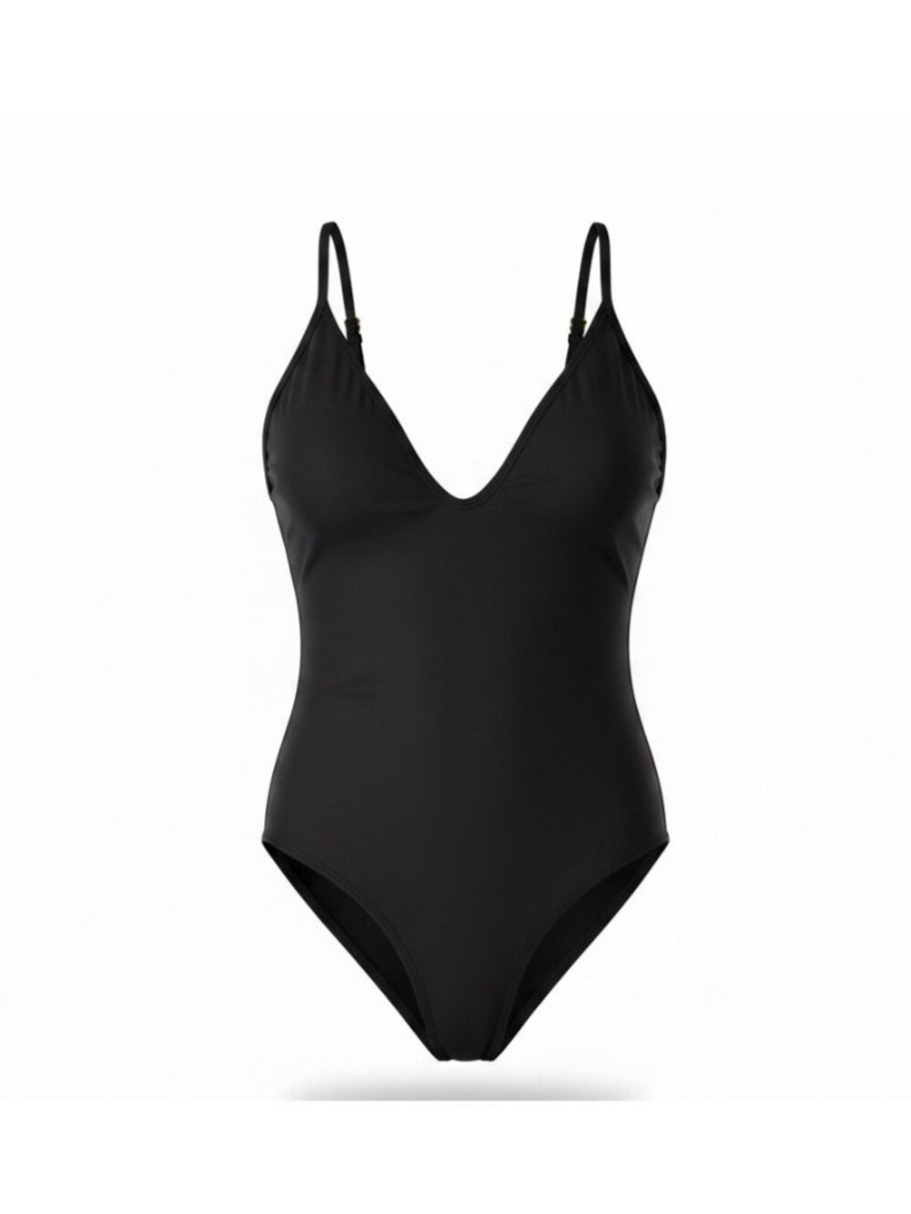 Fashion Nova Womens Black 1-Piece Swimsuit Valerie Deep Scoop Size L